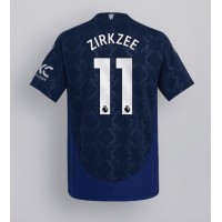 Fotbalové Dres Manchester United Joshua Zirkzee #11 Venkovní 2024-25 Krátký Rukáv